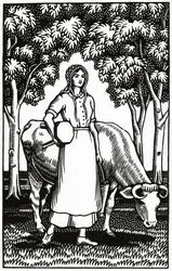 Frontispice til en illustreret udgave af Tess of the DUrbervilles af Thomas Hardy, 1926